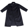 ISSEY MIYAKE JAPAN. zucca. Front Wrap Navy Shaggy Coat