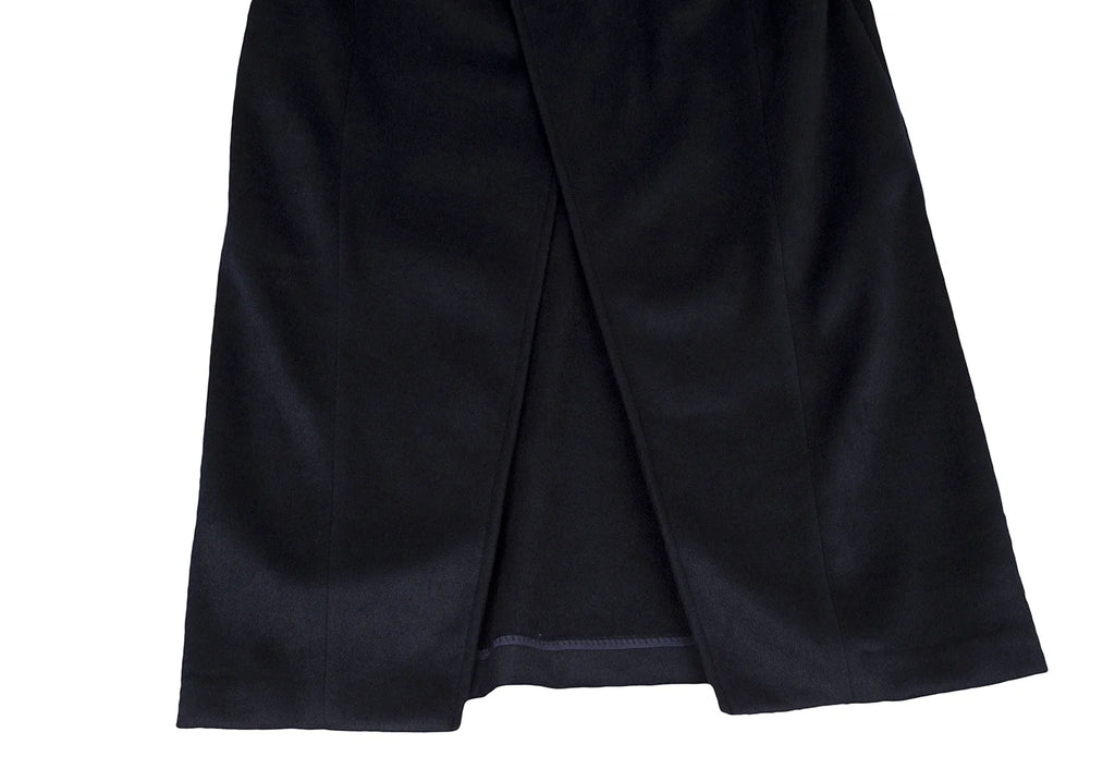 ISSEY MIYAKE JAPAN. zucca. Front Wrap Navy Shaggy Coat