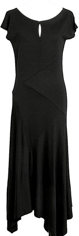 Nostrasantissima Italy. Black Cotton/Linen/Viscose Blend Wide Leg Pants