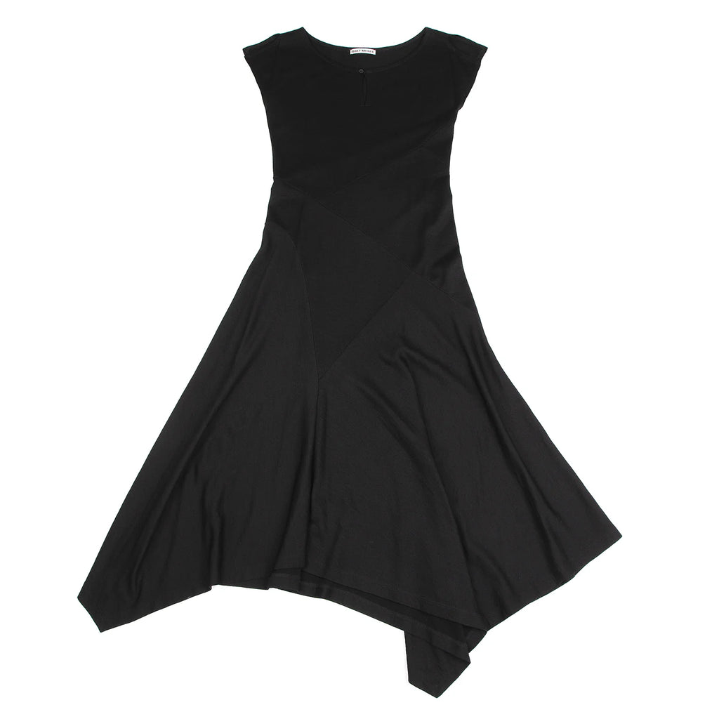 ISSEY MIYAKE  JAPAN. Black Wool Panel Switching Dress