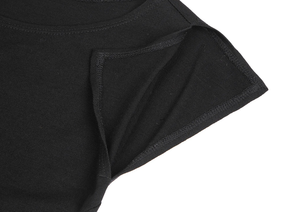 ISSEY MIYAKE  JAPAN. Black Wool Panel Switching Dress