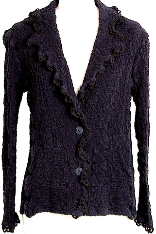 Fendi Italy. Black FF Logo Cotton, Rayon Skirt