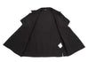 A/T ATSURO TAYAMA JAPAN. Black Front Ruffle Design Short Sleeve Shirt