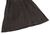 ISSEY MIYAKE Japan. Brown Faux Suede Pleated Skirt