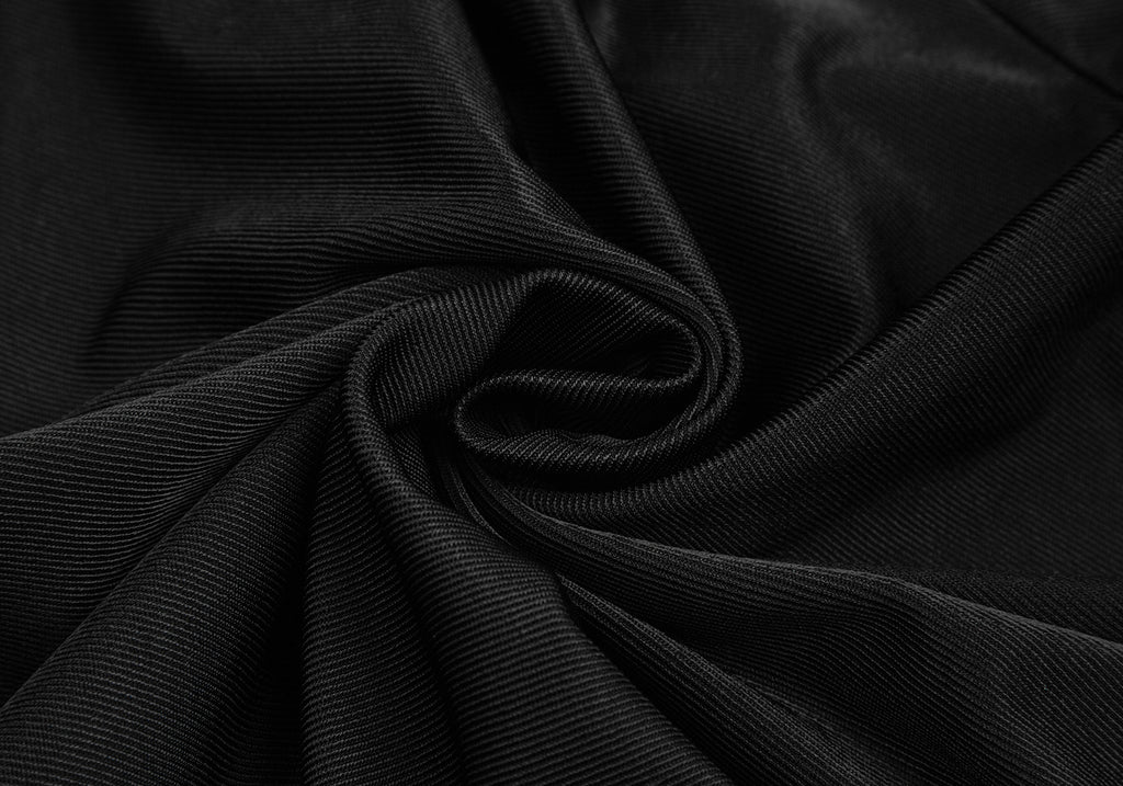 ISSEY MIYAKE JAPAN. Black Rayon Stretch Long Skirt