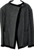 COMME des GARCONS JAPAN. TRICOT.  Black Velor Trimmed Wool Jacket