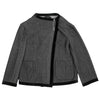 COMME des GARCONS JAPAN. TRICOT.  Black Velor Trimmed Wool Jacket