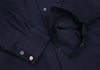 COMME des GARCONS JAPAN. TRICOT. Navy Wool Back Pleated Switching Shirt