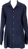 COMME des GARCONS JAPAN. TRICOT. Navy Wool Back Pleated Switching Shirt