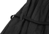 yoriori Japan. Black Random Gathered Flare Dress