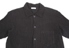 ISSEY MIYAKE JAPAN. Plantation Dyed Stripe Jacquard Black Long Sleeve Shirt