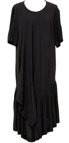 Comme des Garcons Japan. Robe de Chambre. Black  Lace Design Skirt