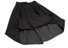 COMME des GARCONS JAPAN. Black Velours Switching Skirt
