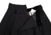 COMME des GARCONS JAPAN. Black Velours Switching Skirt