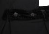 COMME des GARCONS JAPAN. Black Velours Switching Skirt