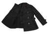 yoshie inaba JAPAN. Black Nylon Cotton Belted Coat