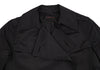 yoshie inaba JAPAN. Black Nylon Cotton Belted Coat