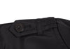 yoshie inaba JAPAN. Black Nylon Cotton Belted Coat