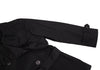 yoshie inaba JAPAN. Black Nylon Cotton Belted Coat