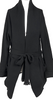 united bamboo  Japan. Black Cashmere Blend Knit Cardigan