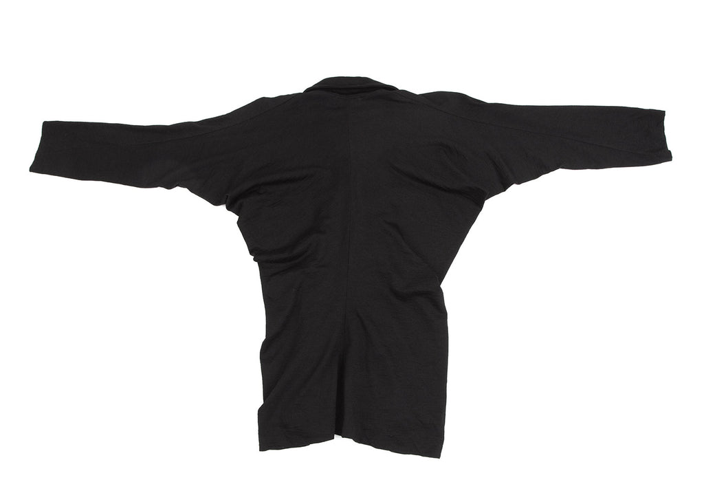 COMME des GARCONS JAPAN. TRICOT. Black Zipper Design Wool Top