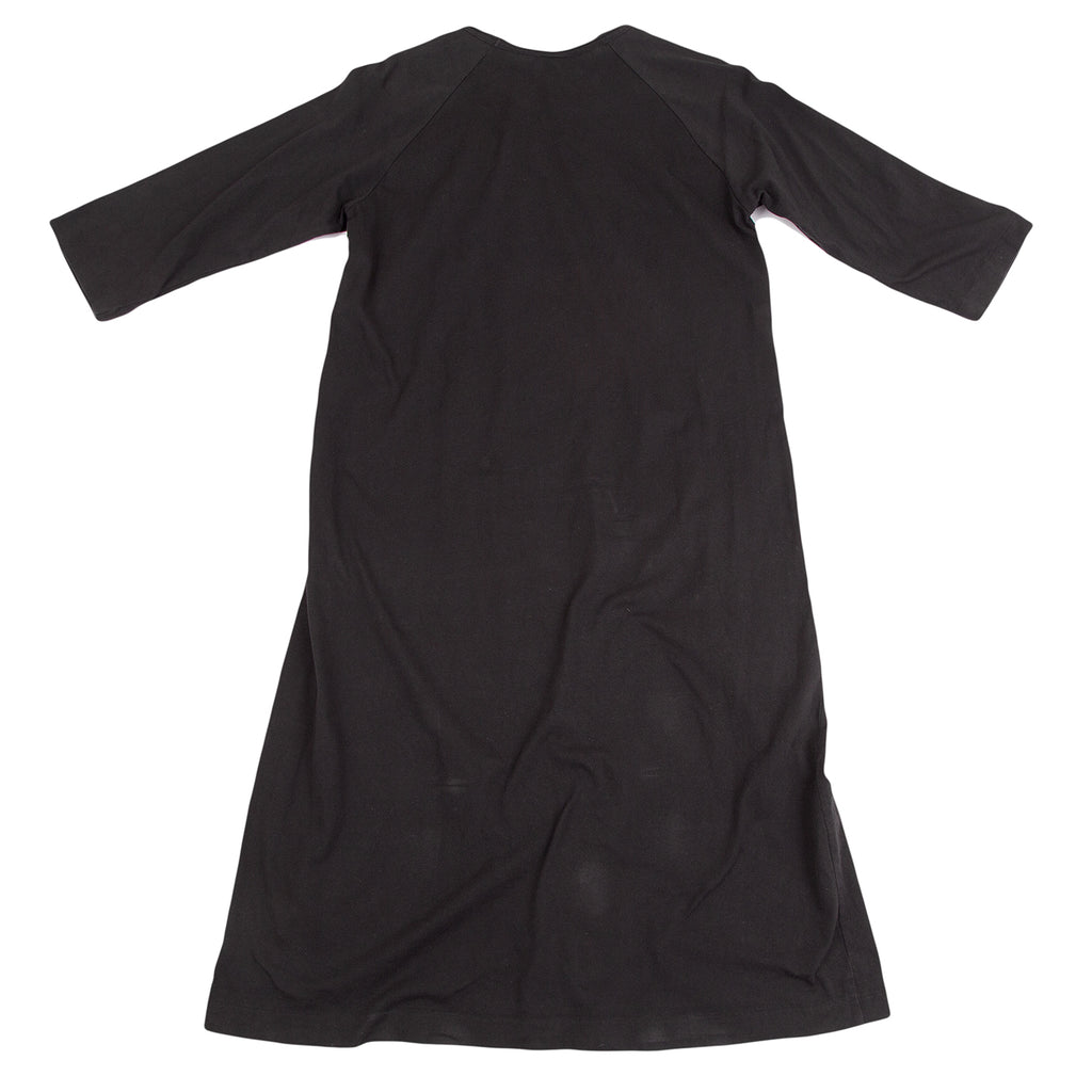 COMME des GARCONS JAPAN. TAO. Black Mesh Pasteed Raglan Dress