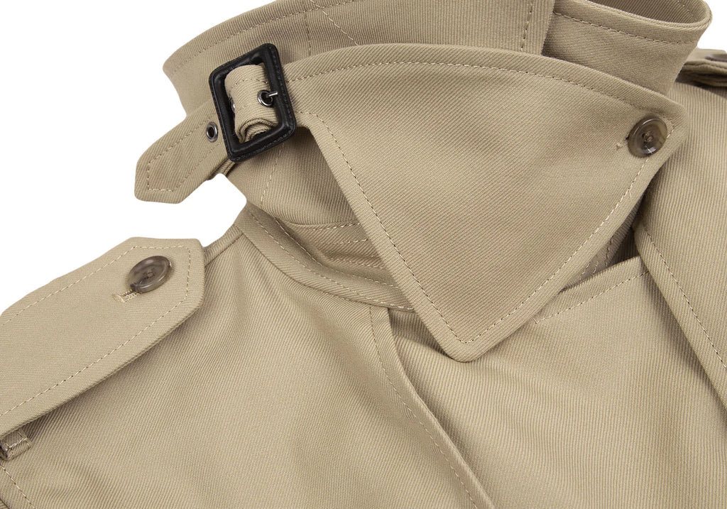 Jean Paul GAULTIER PARIS. FOR SEPT PREMIERES. Beige/Black Swiching Trench Coat