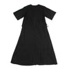 YOHJI YAMAMOTO JAPAN. Ground Y Flap Layer Rayon Black Shirt Dress