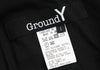 YOHJI YAMAMOTO JAPAN. Ground Y Flap Layer Rayon Black Shirt Dress