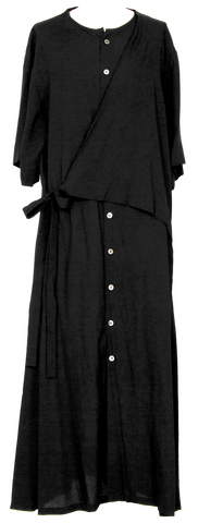 Celine Paris. Phoebe Philo Designed Black Viscose/Acetate Blend Mini Dress