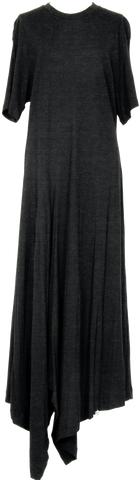 Yohji Yamamoto Japan. FEMME. Black Layered Sleeveless Dress