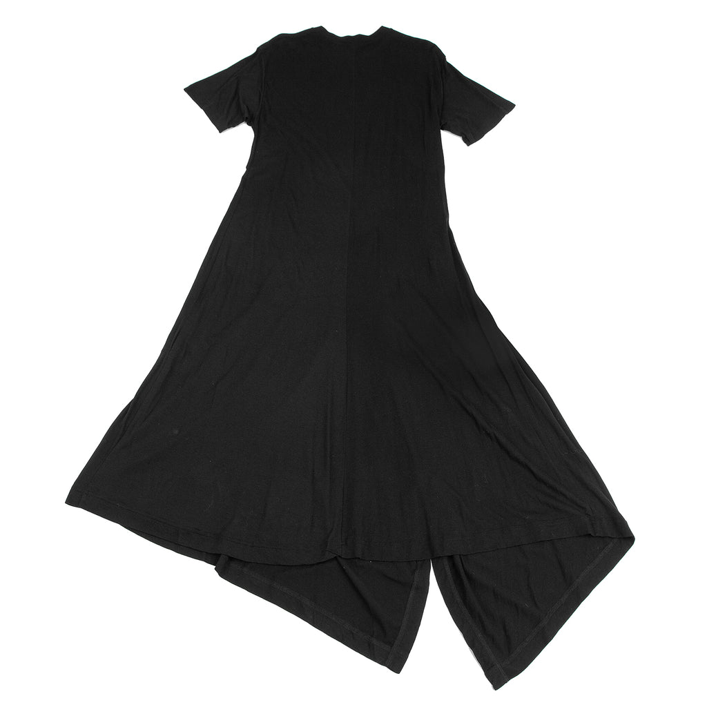 Yohji Yamamoto Japan. Y's PINK Black Switching Asymmetric Dress