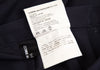 COMME des GARCONS JAPAN. TRICOT. Navy Wool Gabardine Curved Skirt