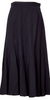 COMME des GARCONS JAPAN. TRICOT. Navy Wool Gabardine Curved Skirt