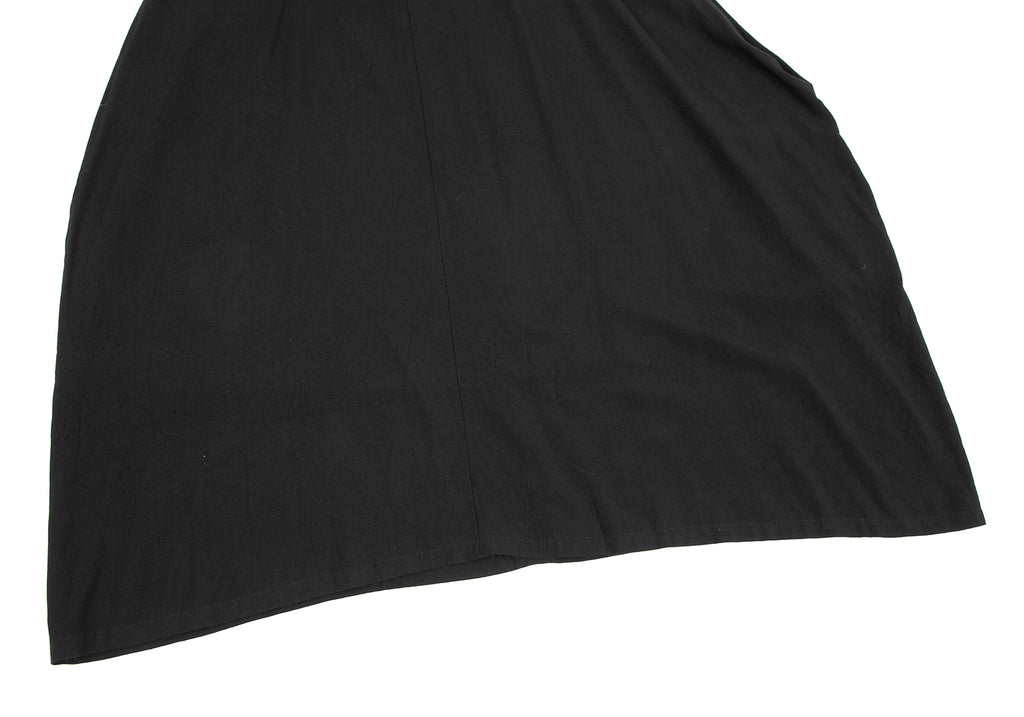 Yohji Yamamoto Japan. Y's Black Rayon Long Skirt