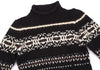 ISSEY MIYAKE JAPAN. EPOCA. Black Wool Blend Beaded Decorative Knit Sweater