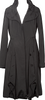 MARITHE + FRANCOIS GIRBAUD Paris. Black Gather Poly Coat