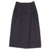 Jean-Paul GAULTIER PARIS. Navy Wool Striped Skirt