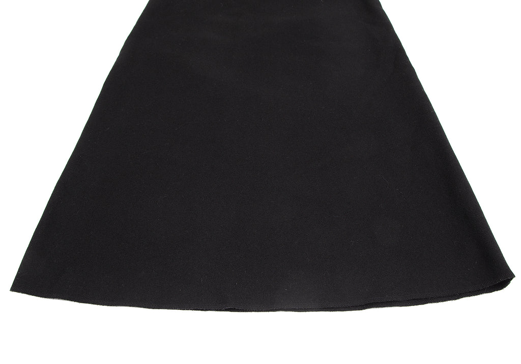 COMME des GARCONS JAPAN. TRICOT. Black Wool Long Skirt