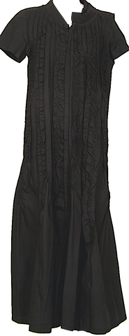 ATTICO. Black Sequin Short Sleeves Top