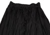 ISSEY MIYAKE JAPAN. PLEATS PLEASE Black Poly Cotton Wrinkle Pleats Skirt