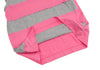 COMME des GARCONS Japan. Tricot. Grey, Pink Cut Off Stripe Tank Top