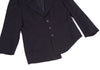 YOHJI YAMAMOTO JAPAN. Y's Wool Hem  Navy Asymmetry Jacket