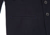 YOHJI YAMAMOTO JAPAN. Y's Wool Hem  Navy Asymmetry Jacket
