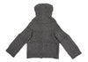 COMME des GARCONS JAPAN. TRICOT. Hooded Metal Button Grey Knit Jacket