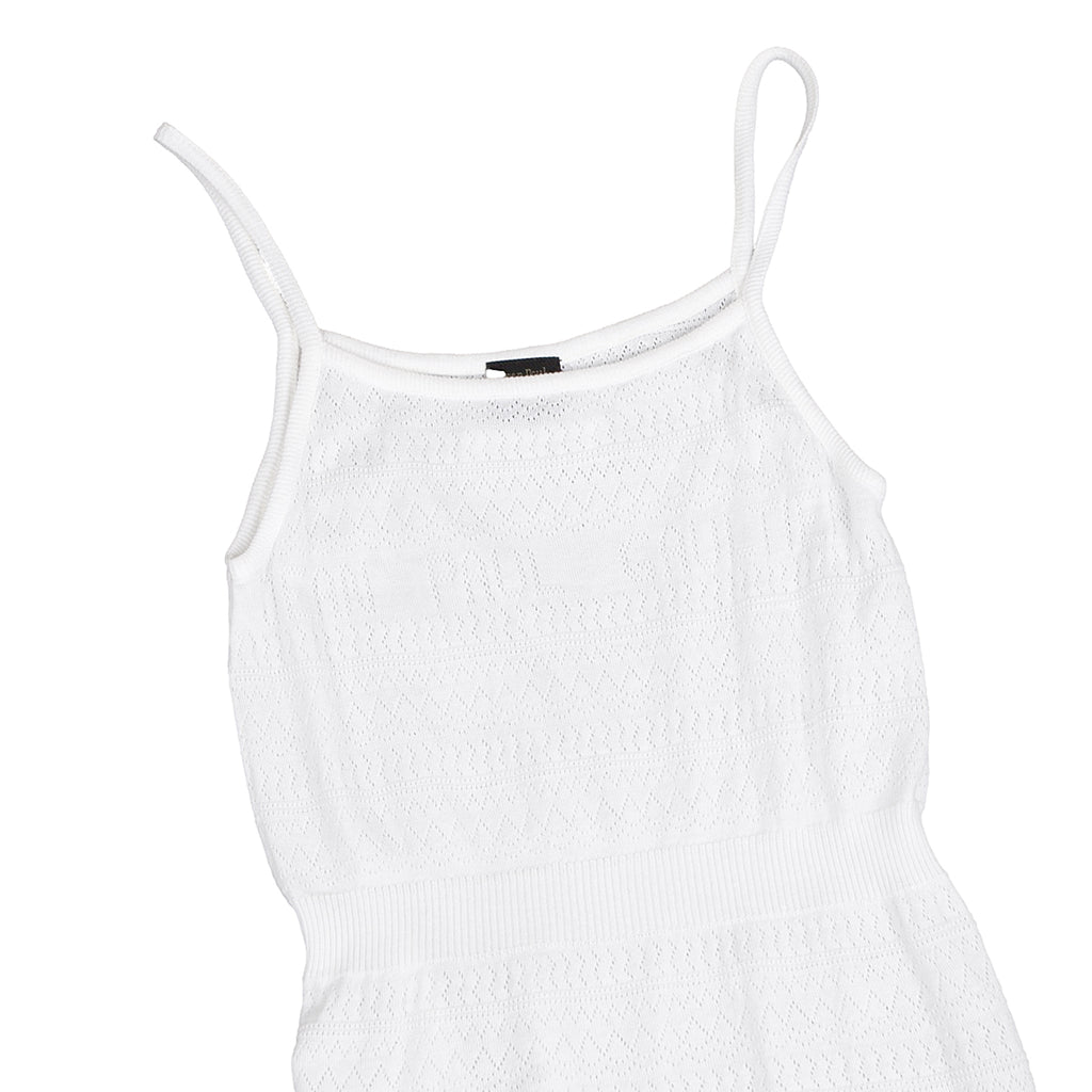 Jean-Paul GAULTIER FEMME. White Logo Broad Stitch Camisole White