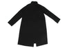 ANTEPRIMA ITALY. Black Wool Cashmere Zip Up Turtleneck Coat