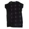 GOMME JAPAN. Black Dot Patch Knit Dress