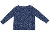 ISSEY MIYAKE JAPAN. zucca Blue Metallic Glitter Dot Printed Shirt/Top