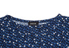 ISSEY MIYAKE JAPAN. zucca Blue Metallic Glitter Dot Printed Shirt/Top